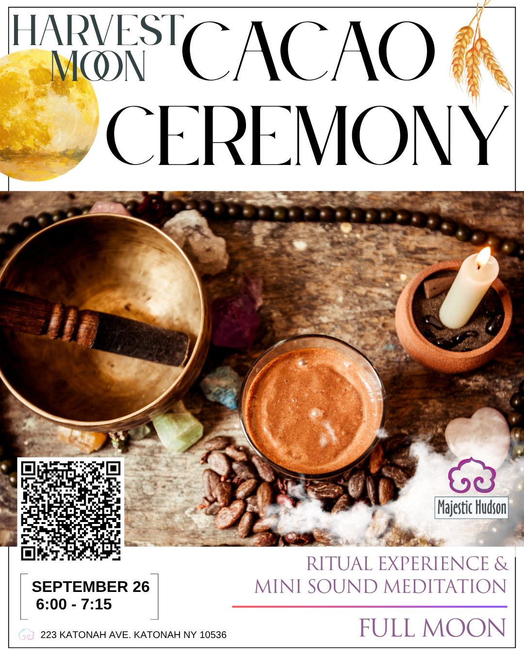 Cacao Ceremony + Sound Meditation | Harvest Moon